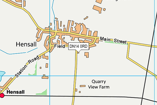 DN14 0RD map - OS VectorMap District (Ordnance Survey)