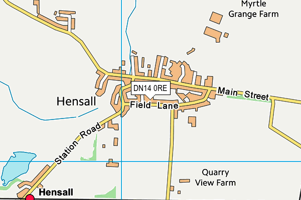 DN14 0RE map - OS VectorMap District (Ordnance Survey)