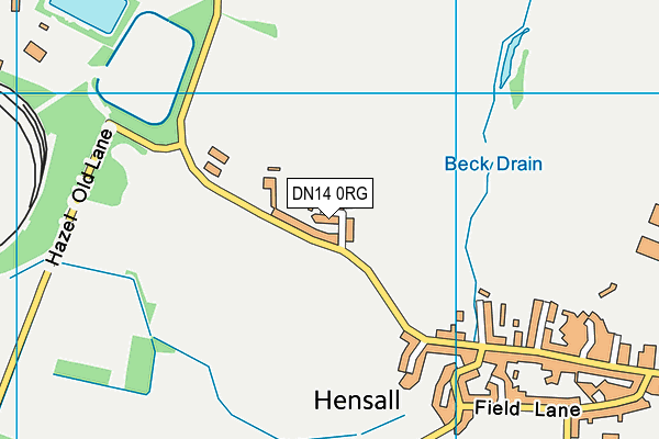 DN14 0RG map - OS VectorMap District (Ordnance Survey)