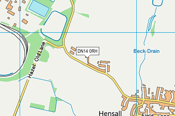 DN14 0RH map - OS VectorMap District (Ordnance Survey)