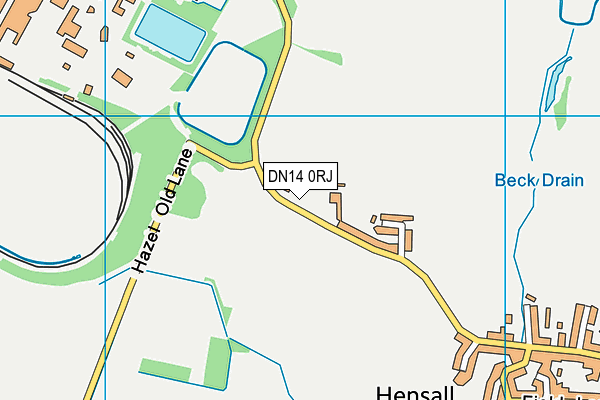 DN14 0RJ map - OS VectorMap District (Ordnance Survey)