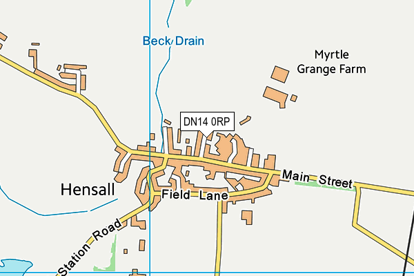DN14 0RP map - OS VectorMap District (Ordnance Survey)