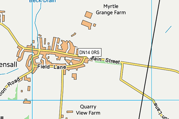 DN14 0RS map - OS VectorMap District (Ordnance Survey)