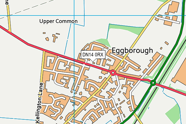 Whitley Bridge Cricket Club map (DN14 0RX) - OS VectorMap District (Ordnance Survey)