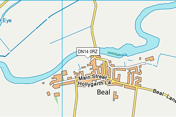 DN14 0RZ map - OS VectorMap District (Ordnance Survey)