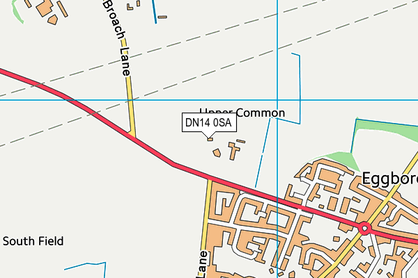 DN14 0SA map - OS VectorMap District (Ordnance Survey)