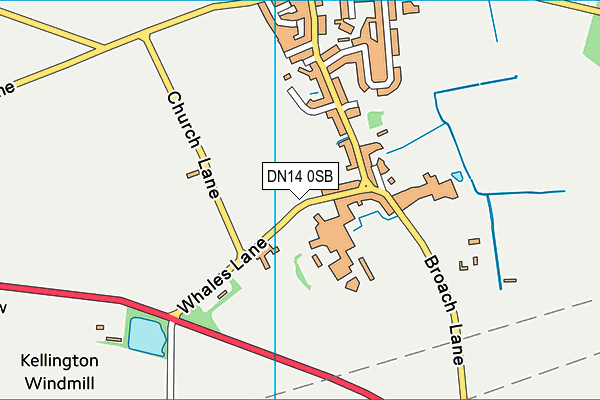 DN14 0SB map - OS VectorMap District (Ordnance Survey)