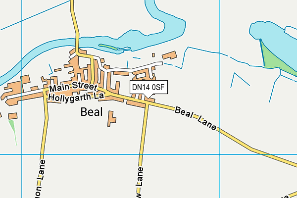 DN14 0SF map - OS VectorMap District (Ordnance Survey)