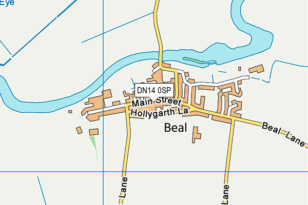 DN14 0SP map - OS VectorMap District (Ordnance Survey)