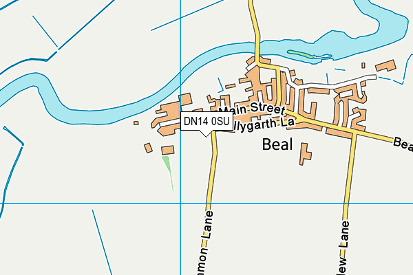 DN14 0SU map - OS VectorMap District (Ordnance Survey)