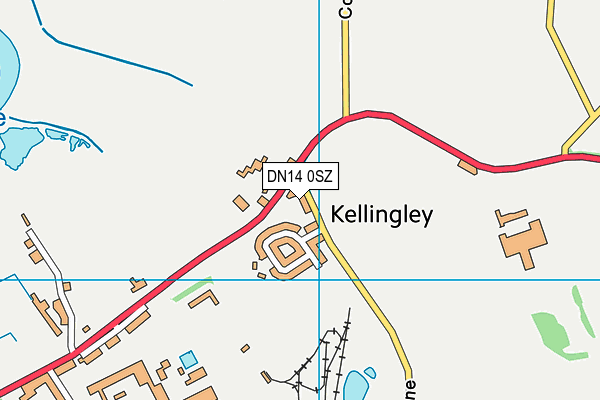 DN14 0SZ map - OS VectorMap District (Ordnance Survey)