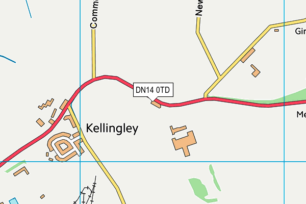 DN14 0TD map - OS VectorMap District (Ordnance Survey)