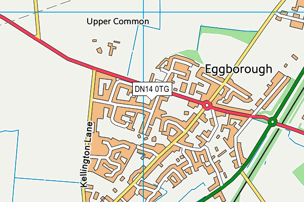 DN14 0TG map - OS VectorMap District (Ordnance Survey)