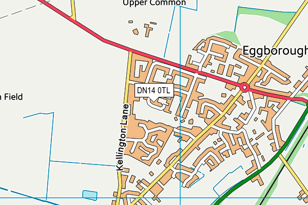 DN14 0TL map - OS VectorMap District (Ordnance Survey)