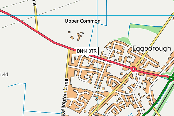 DN14 0TR map - OS VectorMap District (Ordnance Survey)