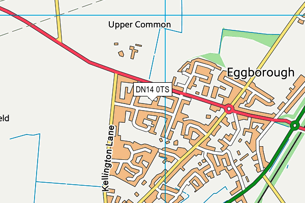 DN14 0TS map - OS VectorMap District (Ordnance Survey)