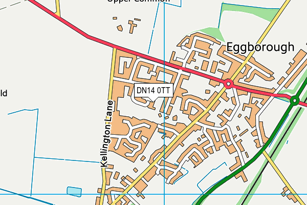 DN14 0TT map - OS VectorMap District (Ordnance Survey)
