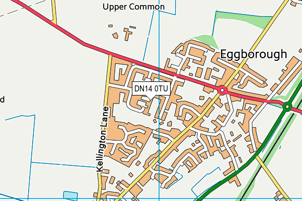 DN14 0TU map - OS VectorMap District (Ordnance Survey)