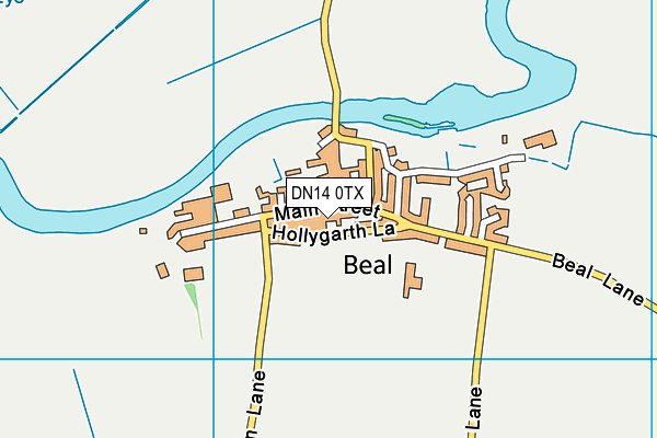 DN14 0TX map - OS VectorMap District (Ordnance Survey)