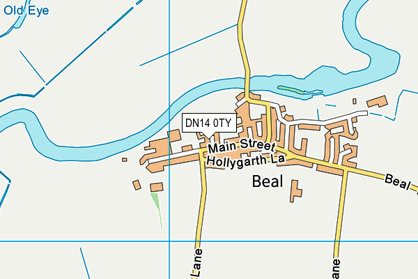 DN14 0TY map - OS VectorMap District (Ordnance Survey)