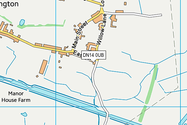 DN14 0UB map - OS VectorMap District (Ordnance Survey)