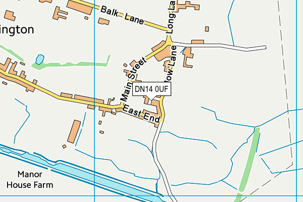 DN14 0UF map - OS VectorMap District (Ordnance Survey)