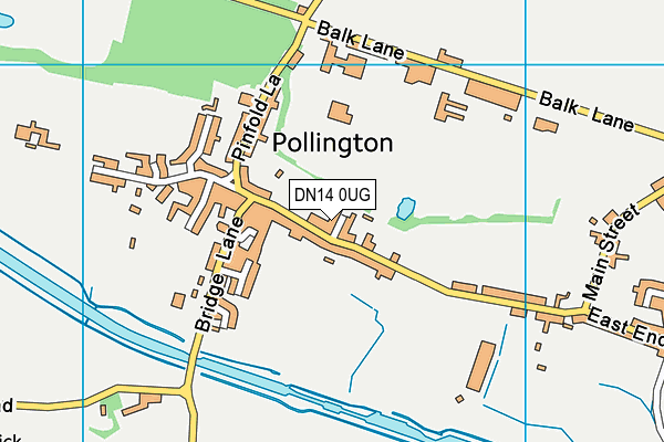 DN14 0UG map - OS VectorMap District (Ordnance Survey)