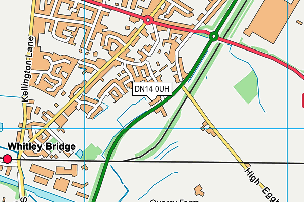 DN14 0UH map - OS VectorMap District (Ordnance Survey)