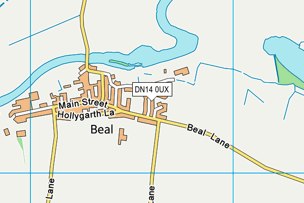 DN14 0UX map - OS VectorMap District (Ordnance Survey)