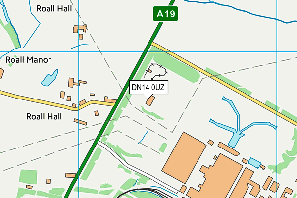 Eggborough Sports And Social Club (Closed) map (DN14 0UZ) - OS VectorMap District (Ordnance Survey)