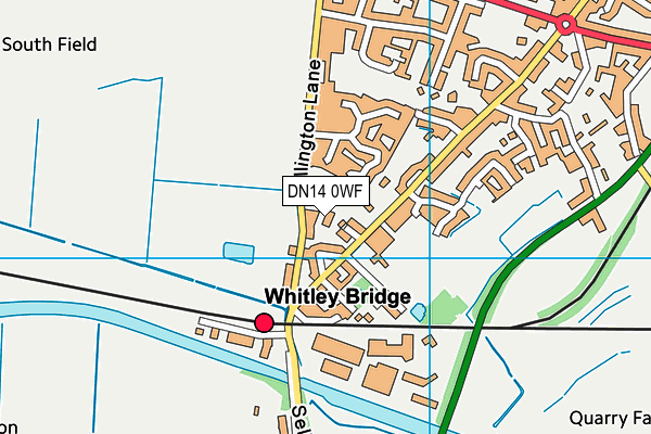 DN14 0WF map - OS VectorMap District (Ordnance Survey)