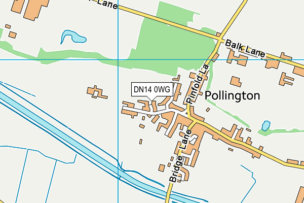 DN14 0WG map - OS VectorMap District (Ordnance Survey)