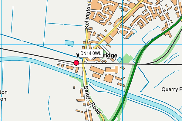 DN14 0WL map - OS VectorMap District (Ordnance Survey)