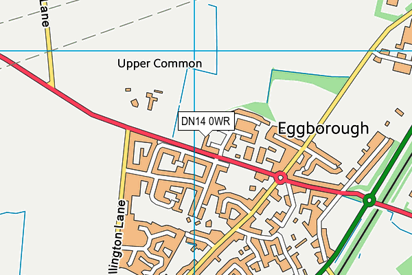 DN14 0WR map - OS VectorMap District (Ordnance Survey)