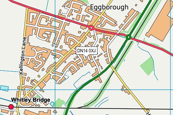 DN14 0XJ map - OS VectorMap District (Ordnance Survey)