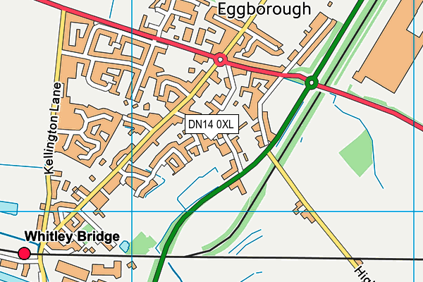 DN14 0XL map - OS VectorMap District (Ordnance Survey)