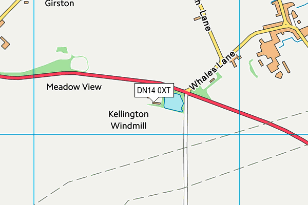 DN14 0XT map - OS VectorMap District (Ordnance Survey)