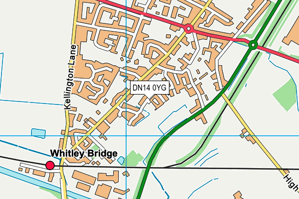 DN14 0YG map - OS VectorMap District (Ordnance Survey)