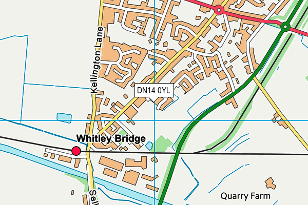 DN14 0YL map - OS VectorMap District (Ordnance Survey)