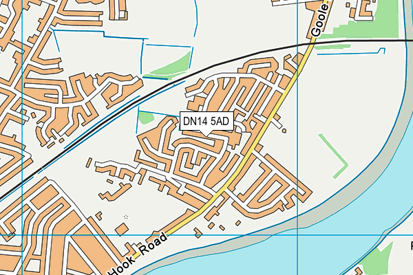 DN14 5AD map - OS VectorMap District (Ordnance Survey)