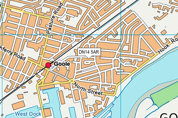 DN14 5AR map - OS VectorMap District (Ordnance Survey)