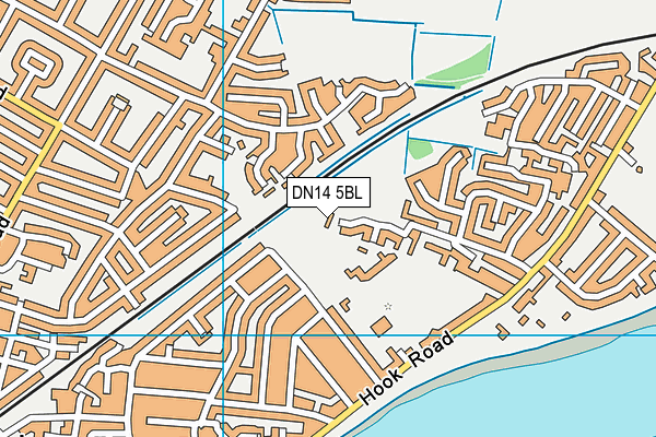 DN14 5BL map - OS VectorMap District (Ordnance Survey)