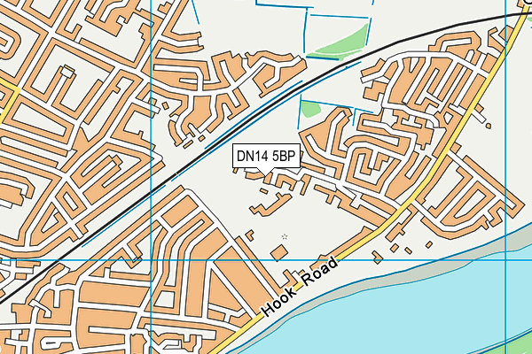 DN14 5BP map - OS VectorMap District (Ordnance Survey)