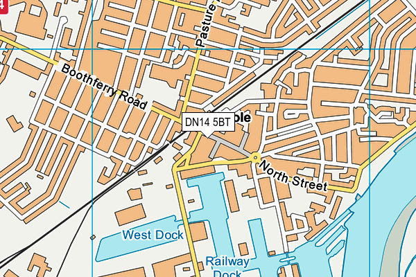 DN14 5BT map - OS VectorMap District (Ordnance Survey)