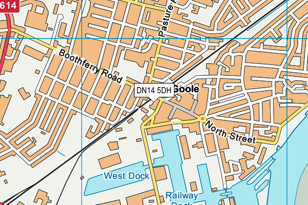 DN14 5DH map - OS VectorMap District (Ordnance Survey)