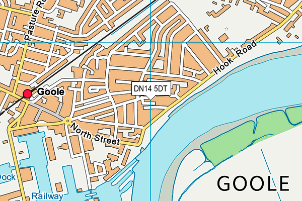DN14 5DT map - OS VectorMap District (Ordnance Survey)
