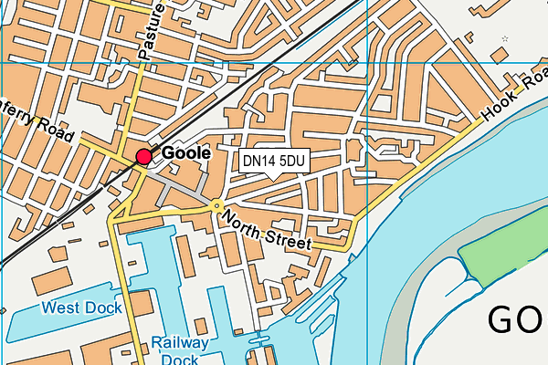 Fitness Factory (Closed) map (DN14 5DU) - OS VectorMap District (Ordnance Survey)