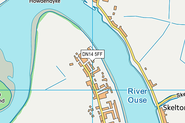DN14 5FF map - OS VectorMap District (Ordnance Survey)