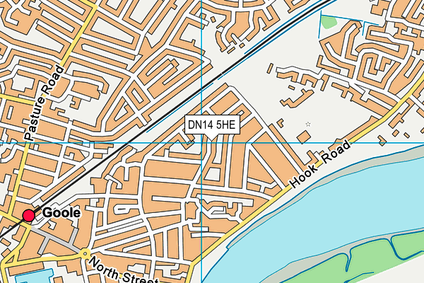 DN14 5HE map - OS VectorMap District (Ordnance Survey)