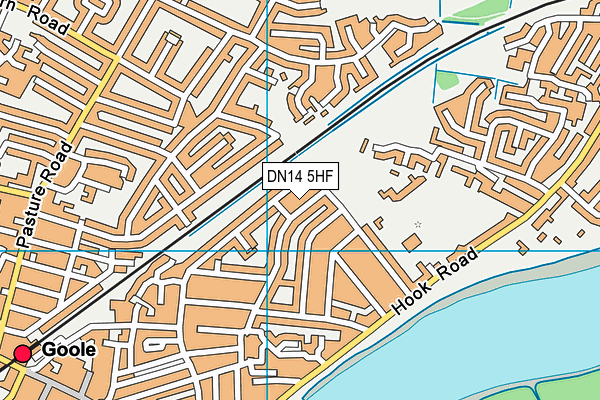 DN14 5HF map - OS VectorMap District (Ordnance Survey)